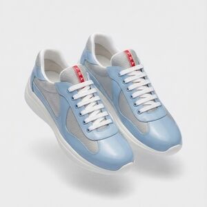 Prada Men's Light Blue Sneakers
